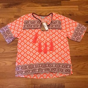 SZ blockprints / JCrew top